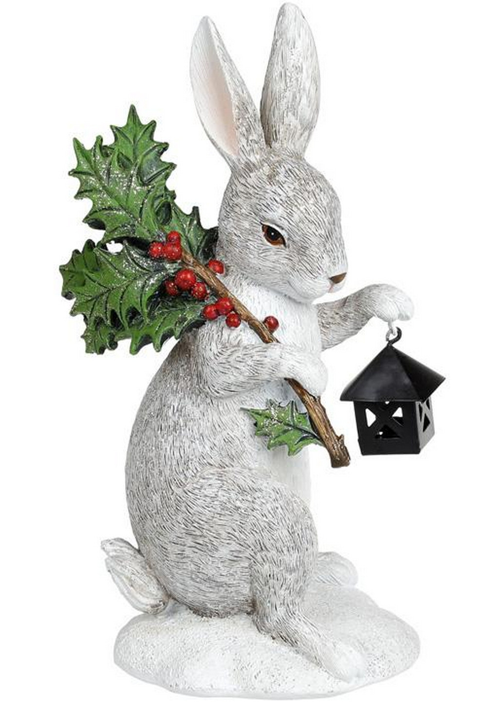 Статуетка декоративна «Зайчик з Ліхтарем» 10,5х9,5х21 см Bona (275073664)