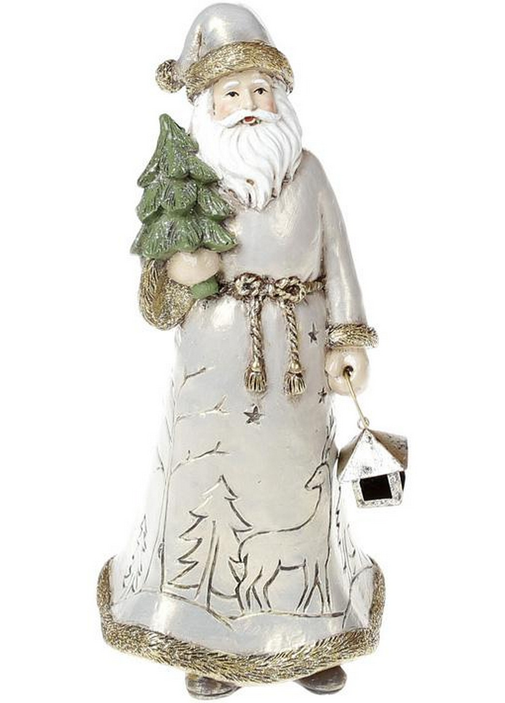 Статуэтка декоративная "Санта с елочкой", 10х9,5х22 см Bona (275072652)