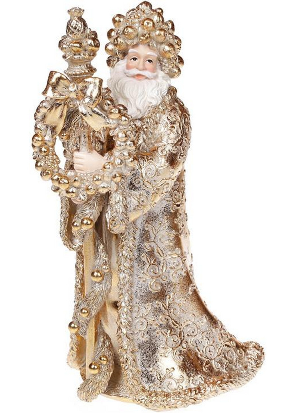 Декоративная статуэтка "Золотой Санта" 15,7х18,9х30,7 см Bona (275072638)