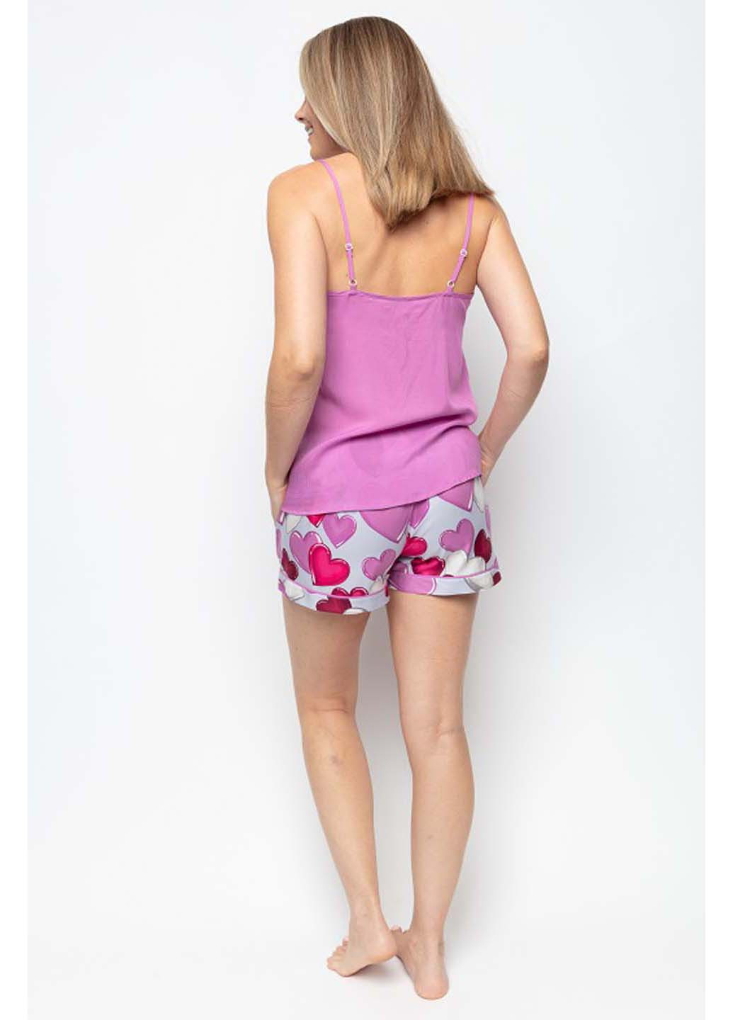 Сіра піжама майка + шорти Cyberjammies Viola 9566-9560