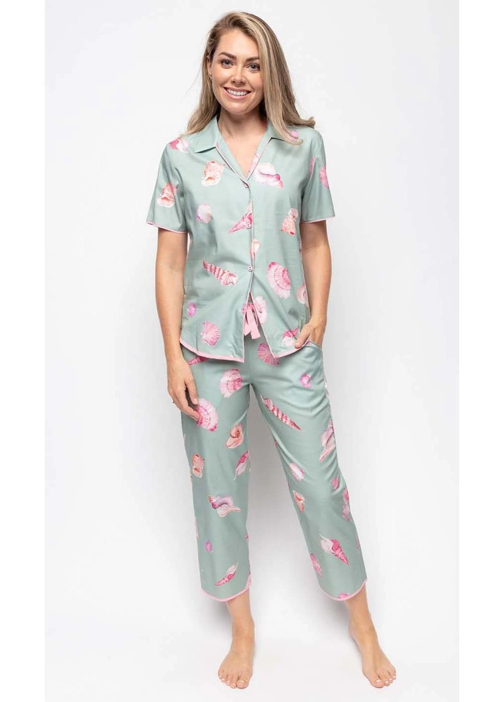 М'ятна піжама кофта + брюки Cyberjammies Coral 9674-9675