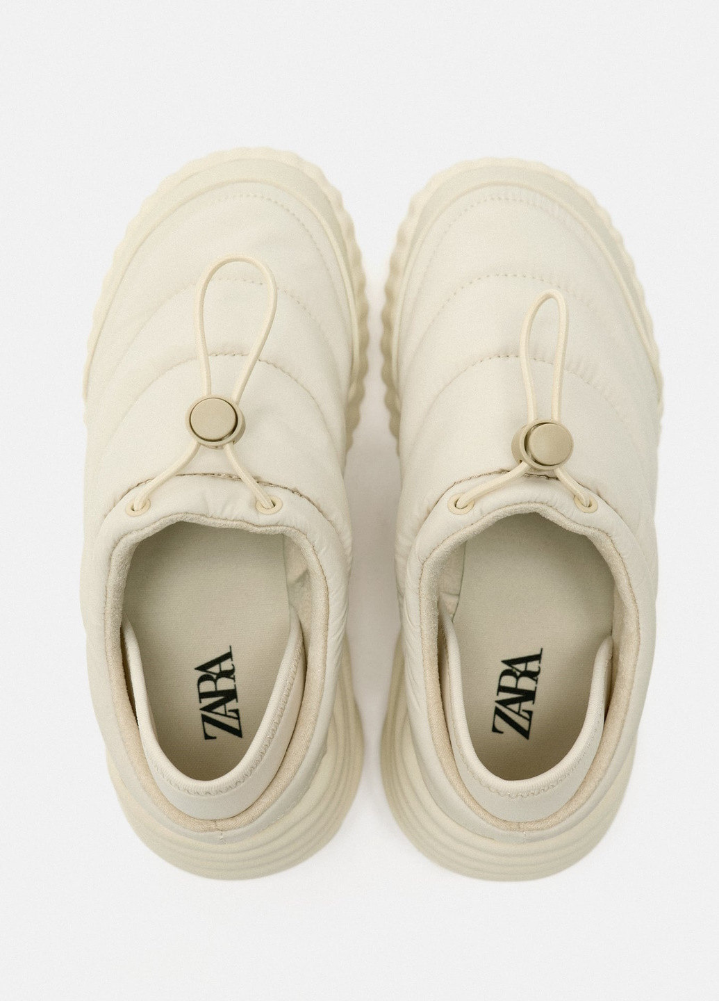 Молочные демисезонные кроссовки Zara