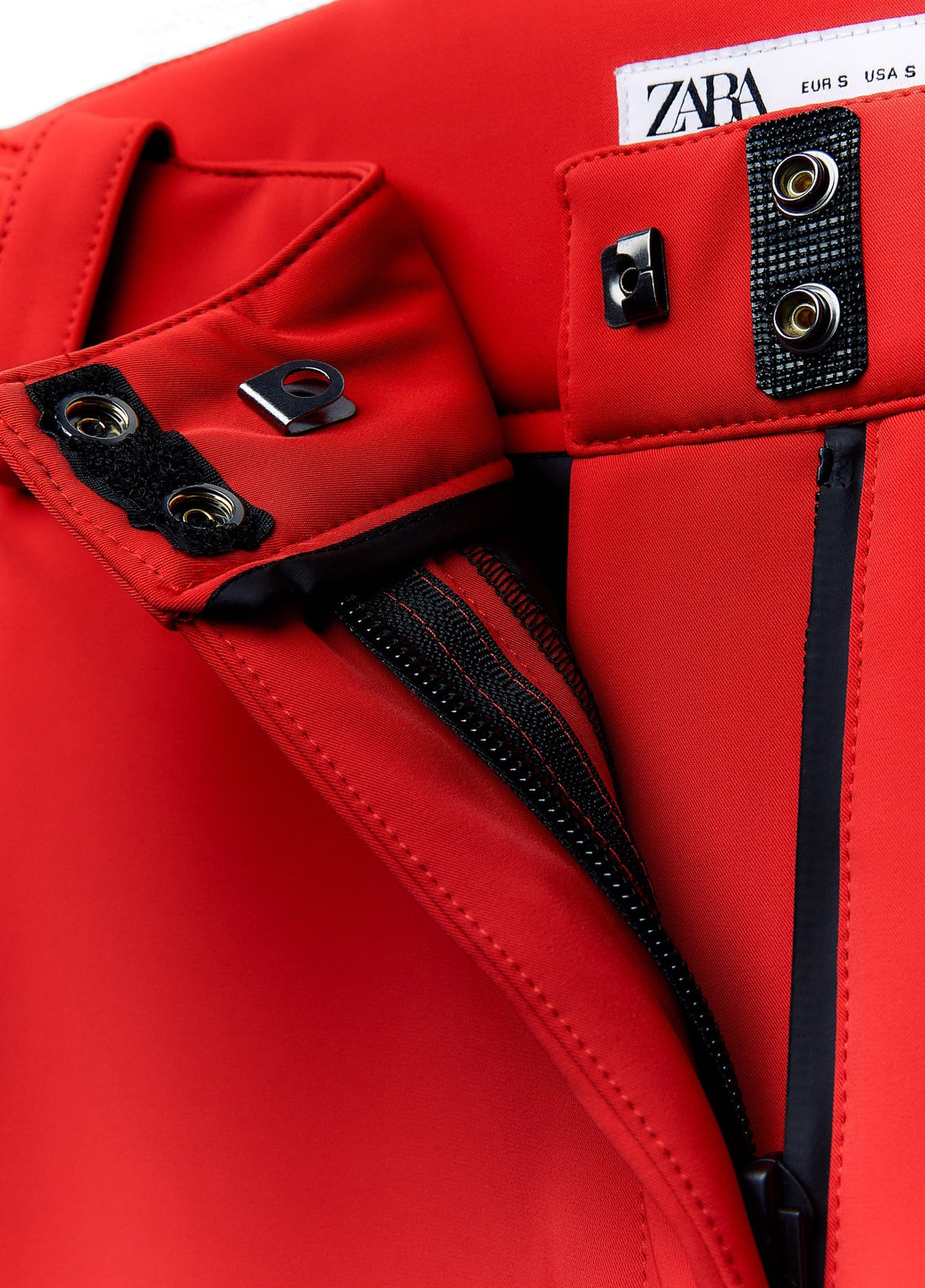 Красные повседневный зимние брюки Zara