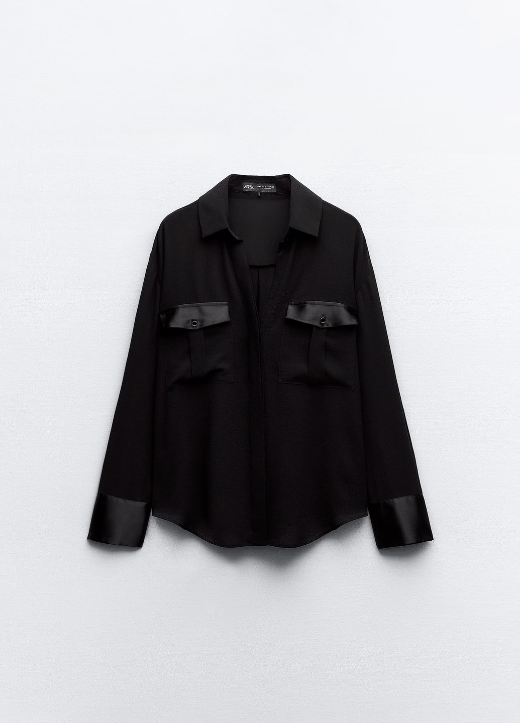 Чорна демісезонна блузка Zara