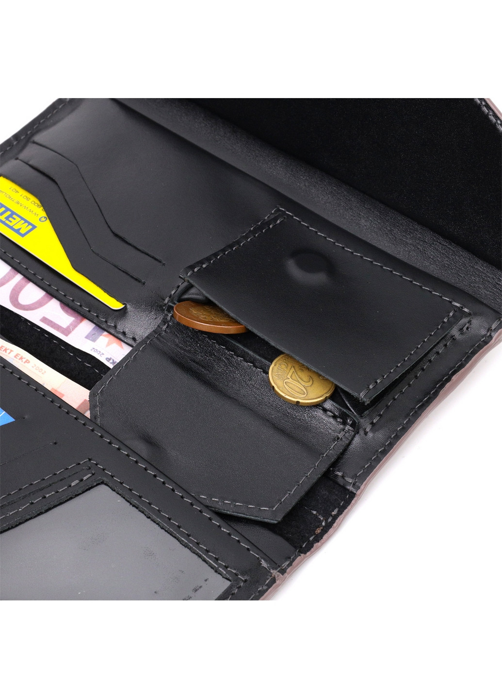 Женский кожаный кошелек 21х10,5х2 см Grande Pelle (275071796)