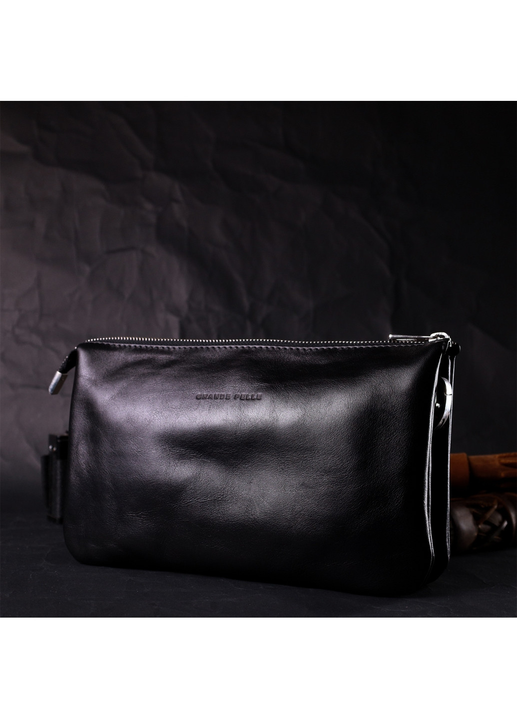 Женская кожаная сумка 26х15,5х3 см Grande Pelle (275071791)