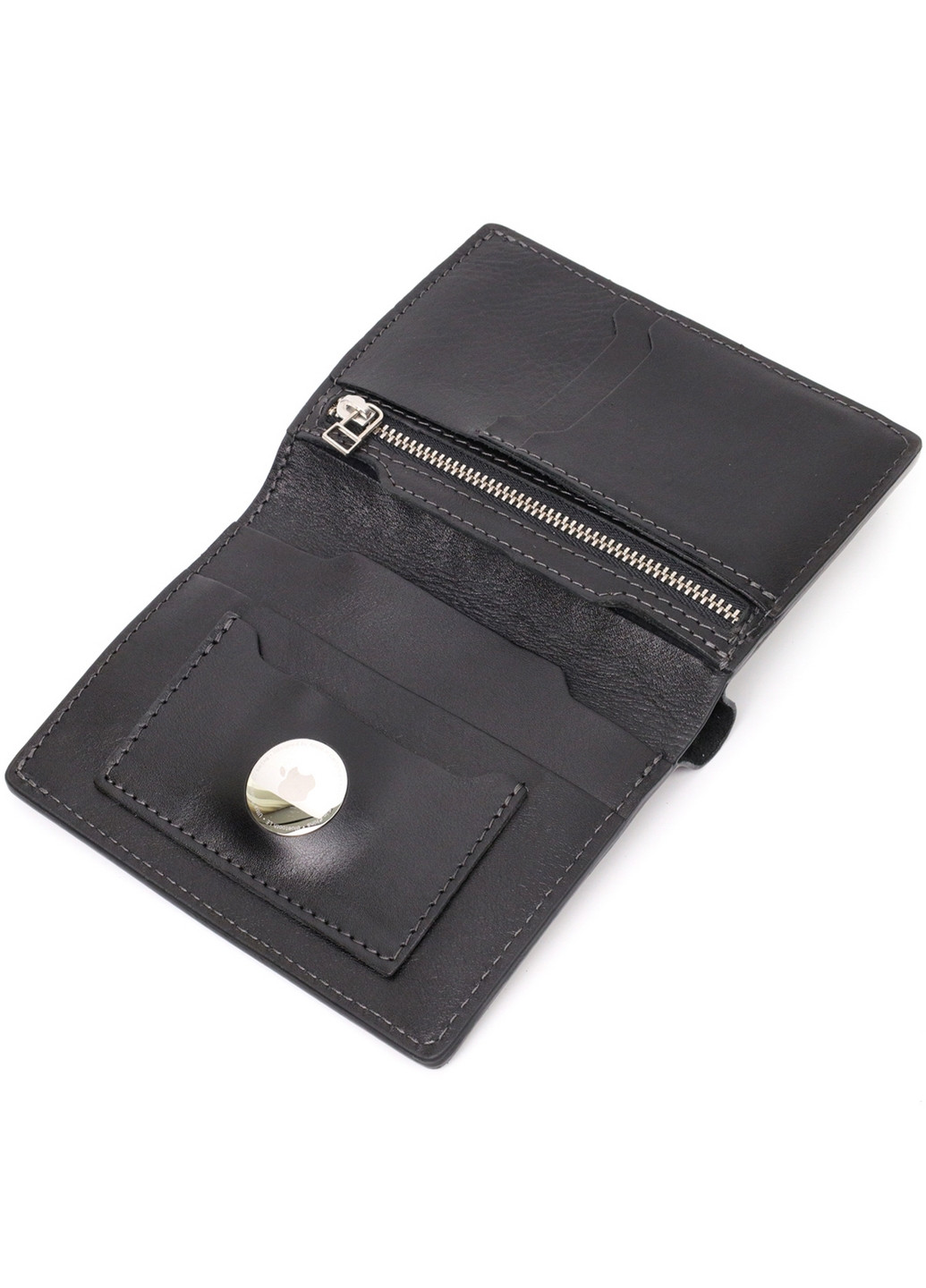 Мужской кожаный кошелек 12х14,5х1 см Grande Pelle (275069773)