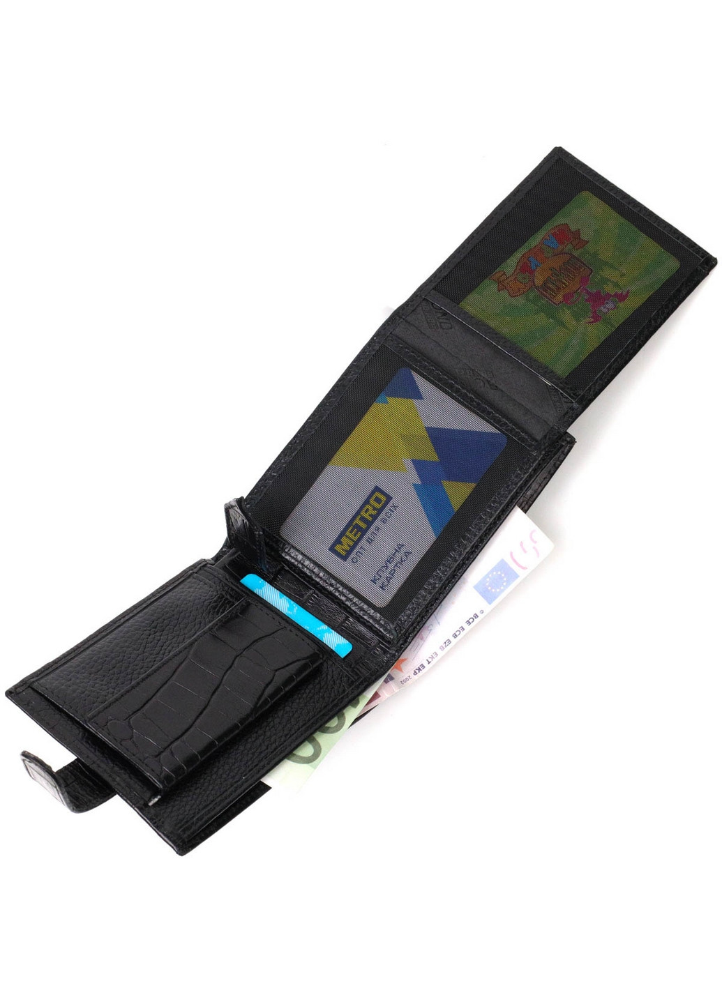 Чоловічий шкіряний гаманець 12,5х9,2х2 см Bond (275071287)