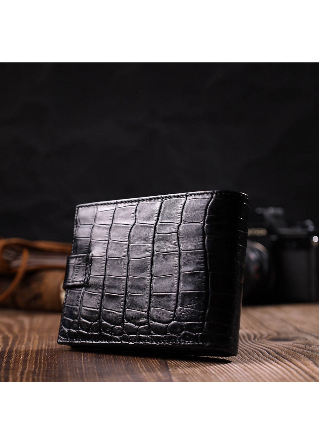 Чоловічий шкіряний гаманець 12,5х9,2х2 см Bond (275071287)