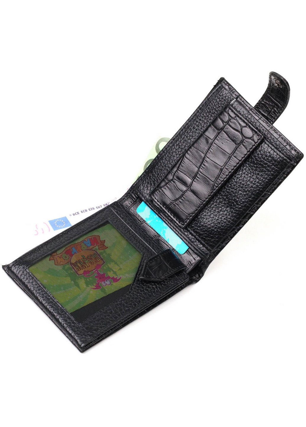 Чоловічий шкіряний гаманець 12,5х9,2х2 см Bond (275071287)