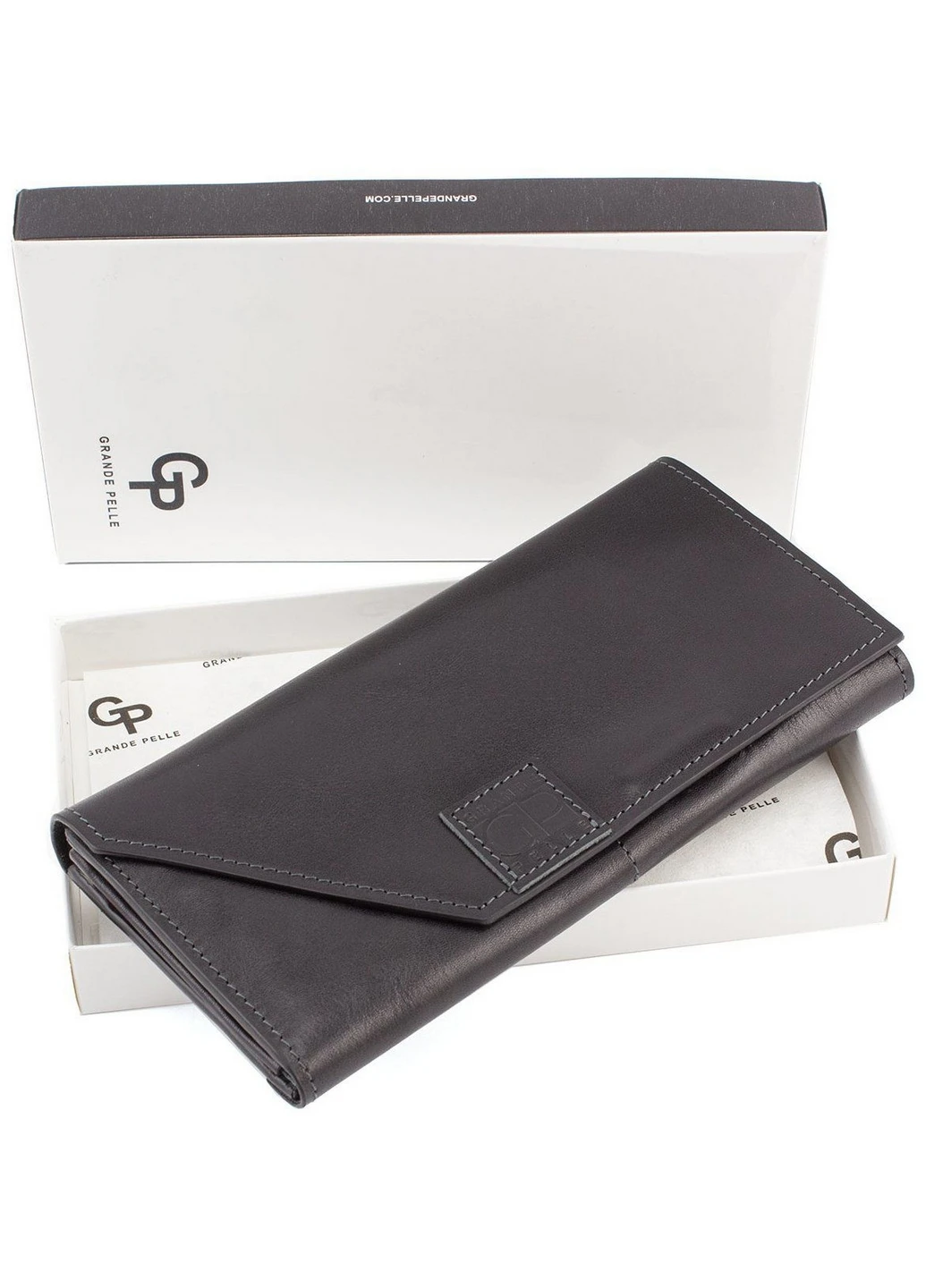Чоловічий шкіряний гаманець 20х10х3 см Grande Pelle (275069774)