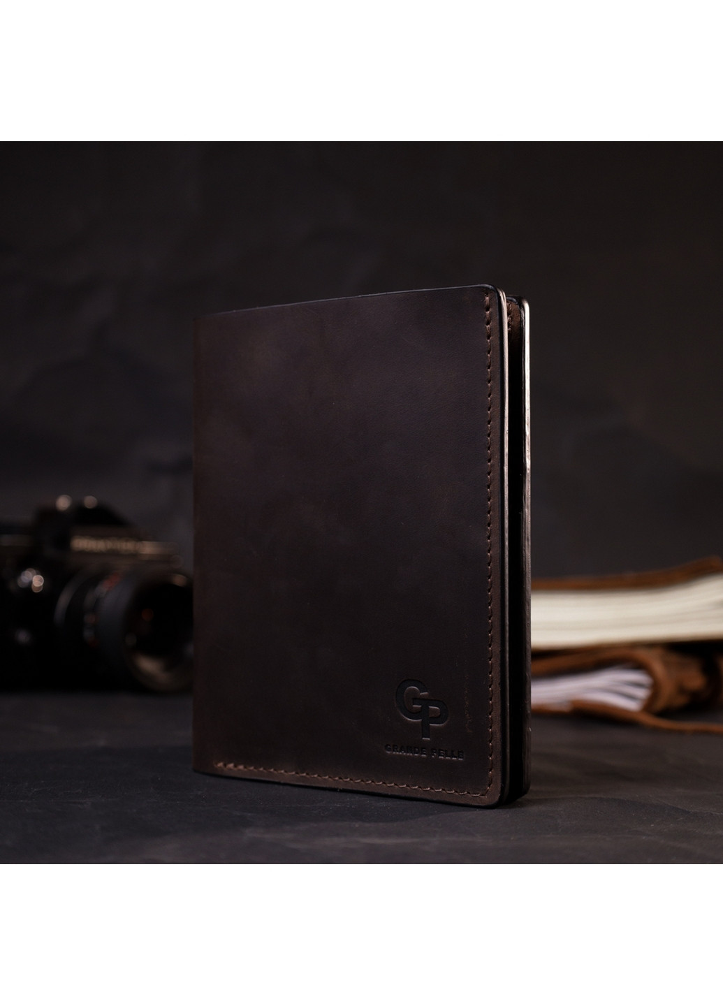 Мужской кожаный кошелек 12х14,5х1 см Grande Pelle (275071806)