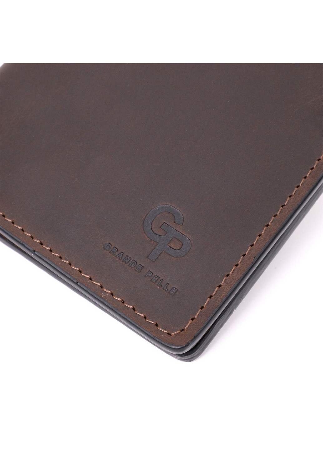 Мужской кожаный кошелек 12х14,5х1 см Grande Pelle (275071806)