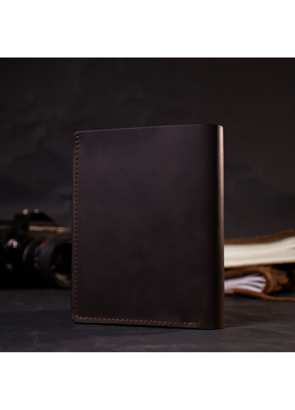 Мужской кожаный кошелек 12х14,5х1 см Grande Pelle (275071806)