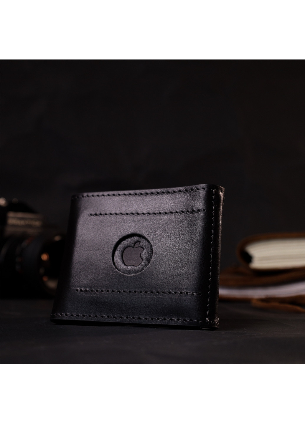 Чоловічий шкіряний гаманець 10х8х0,5 см Grande Pelle (275070782)
