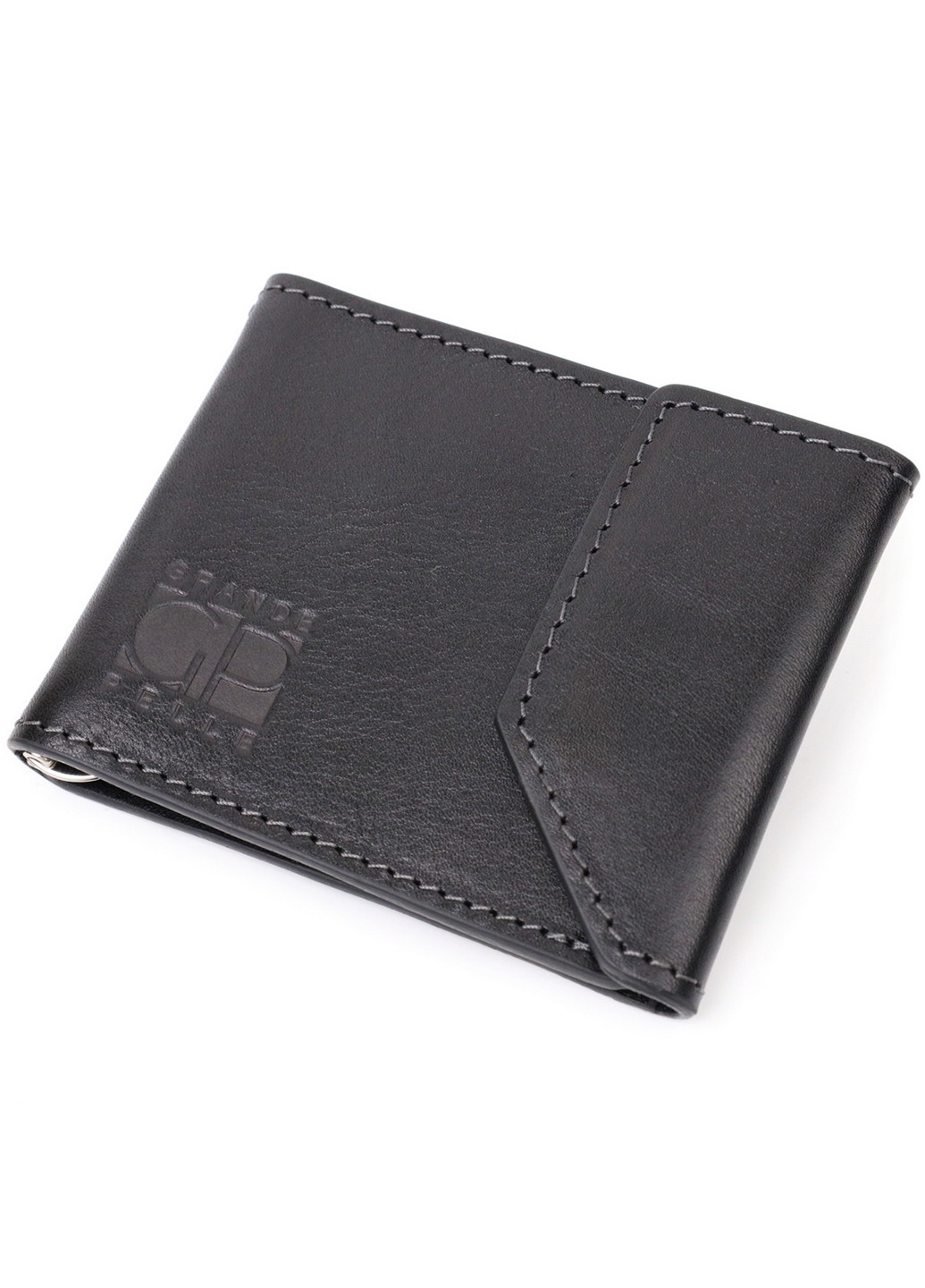 Чоловічий шкіряний гаманець 10х8х0,5 см Grande Pelle (275070782)