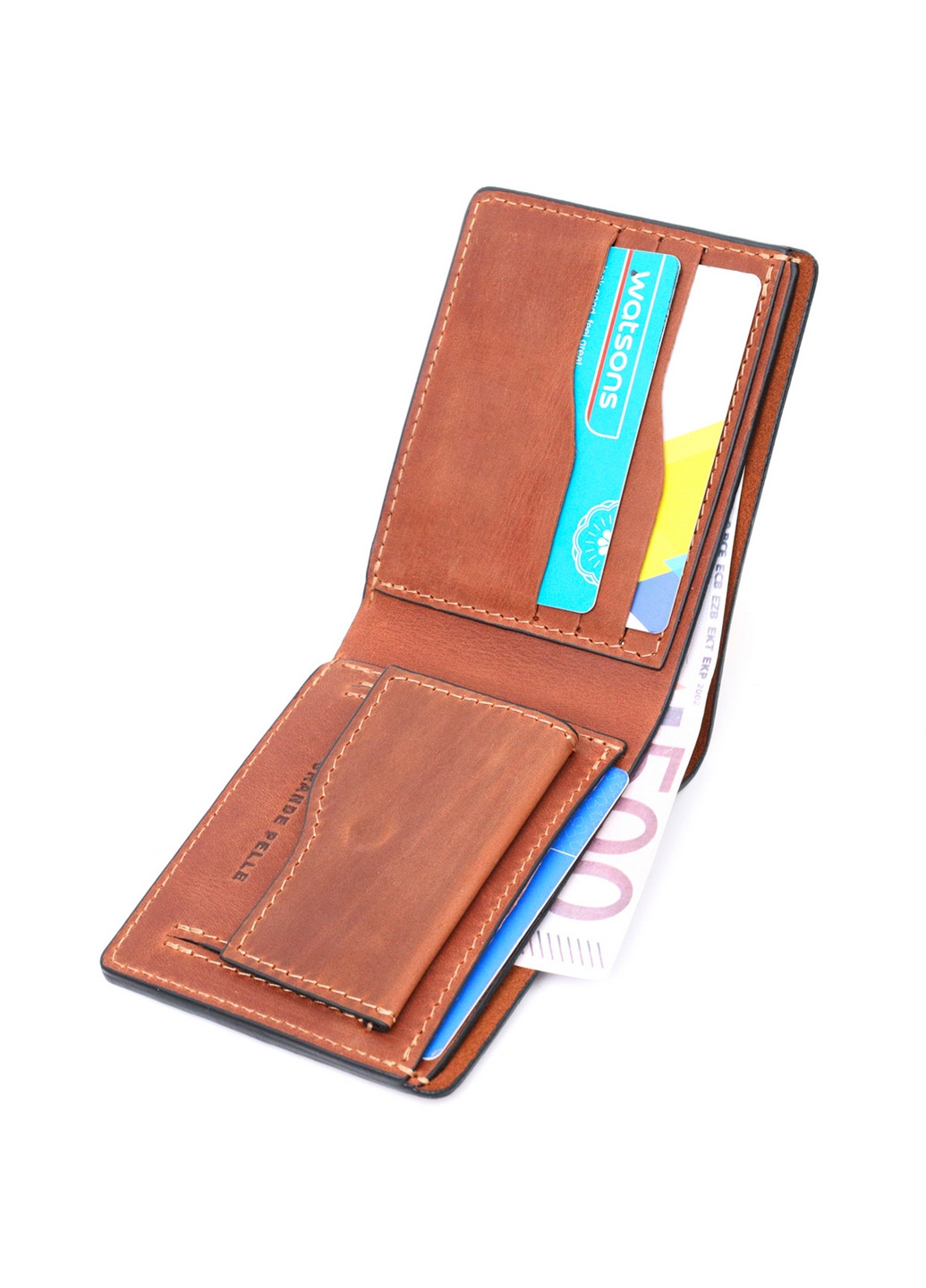 Чоловічий шкіряний гаманець 11,8х9х1 см Grande Pelle (275071811)