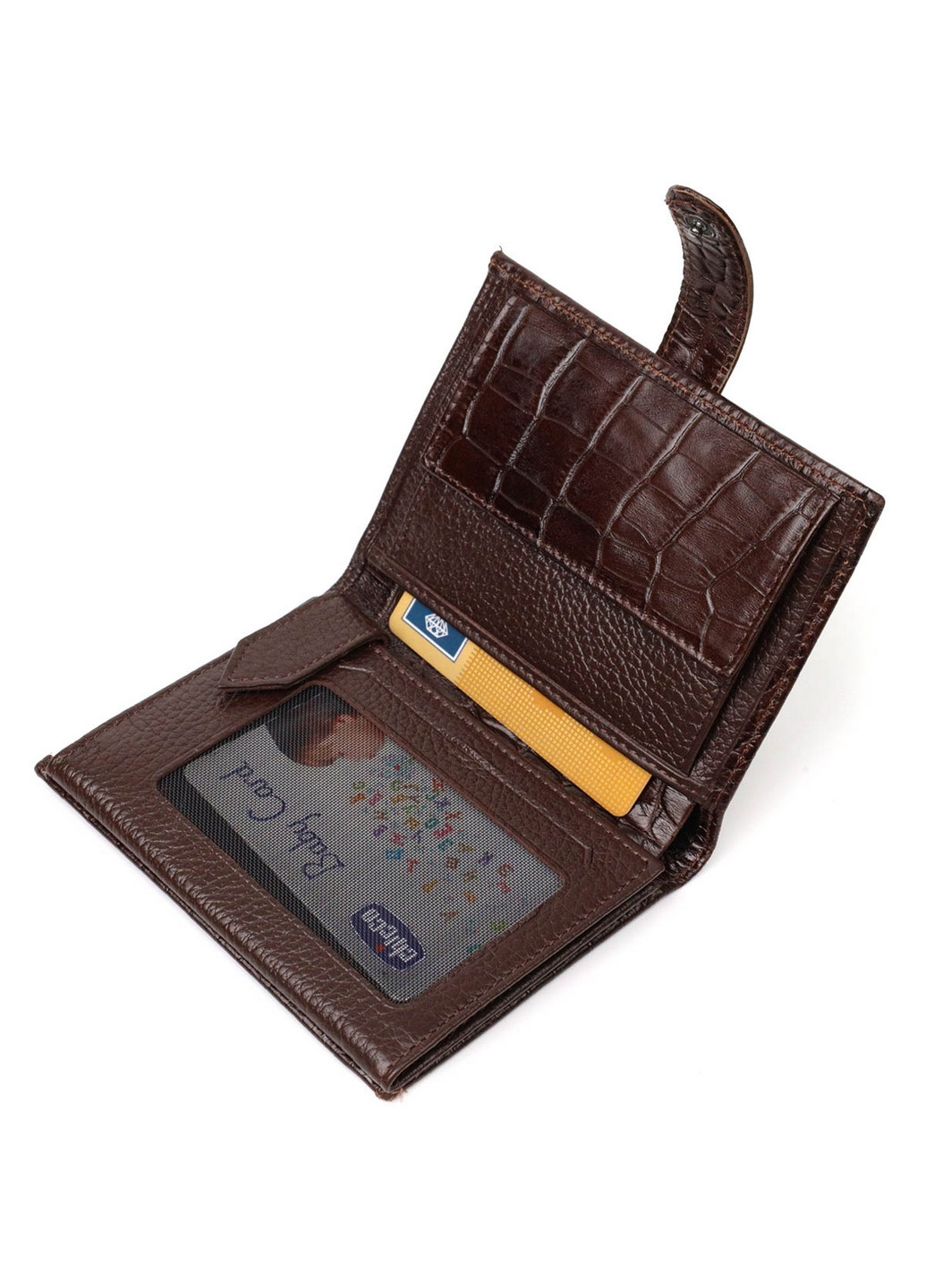 Чоловічий шкіряний гаманець 9,7х12,7х2 см Bond (275069276)