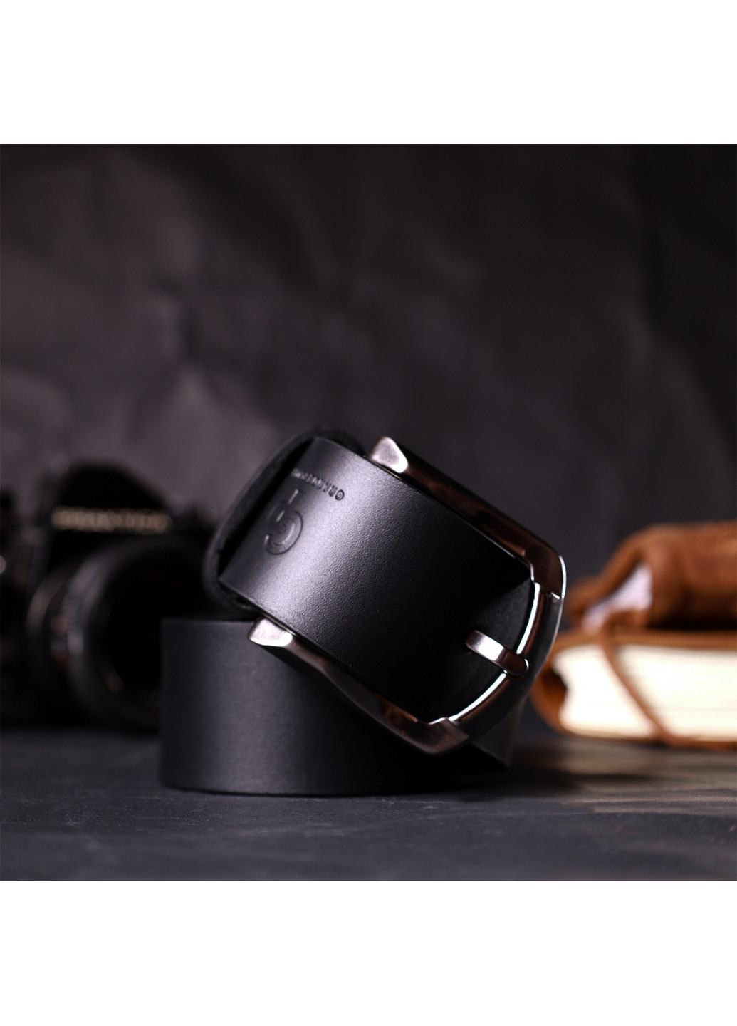 Мужской кожаный ремень 3,8х120 см Grande Pelle (275070794)