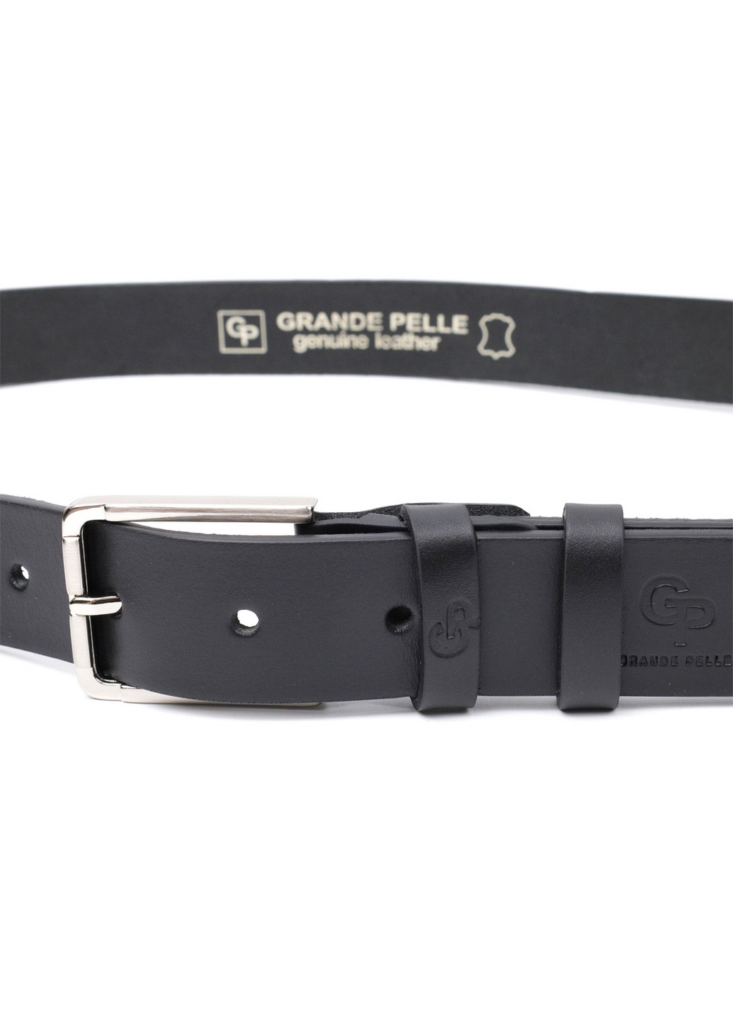 Мужской кожаный ремень 3,4х120 см Grande Pelle (275071792)