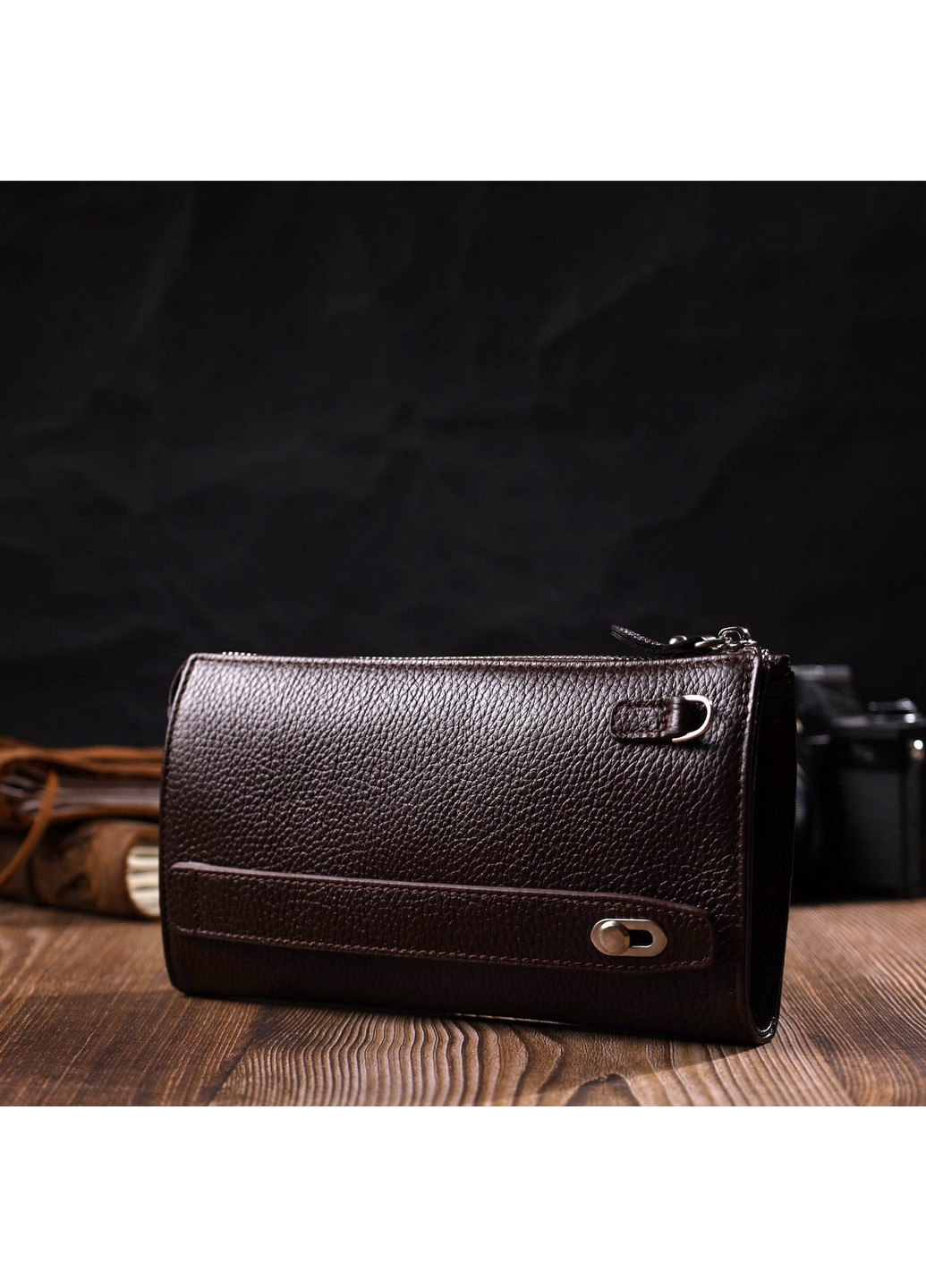 Мужская кожаная сумка 11,5х20,5х3 см Bond (275070278)