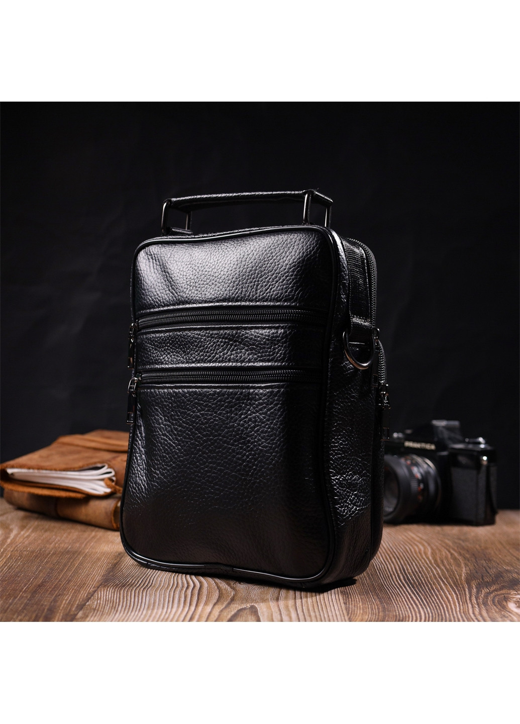 Чоловіча шкіряна сумка 19,5х24х4,5 см Vintage (275069340)