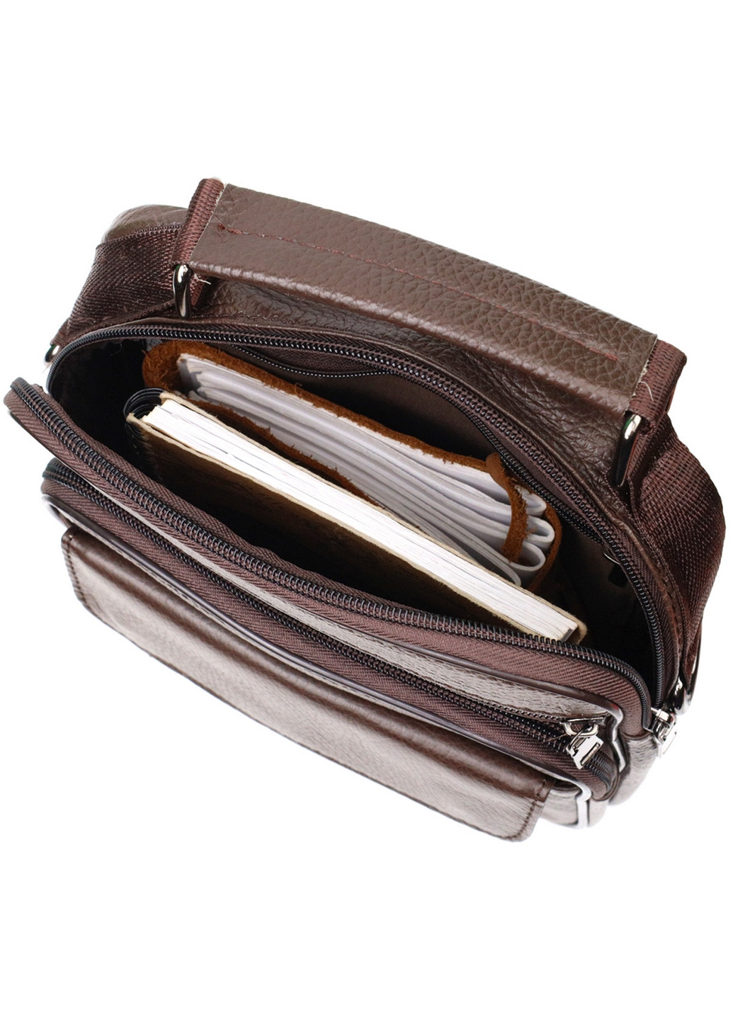 Чоловіча шкіряна сумка 19,5х24х4,5 см Vintage (275071384)