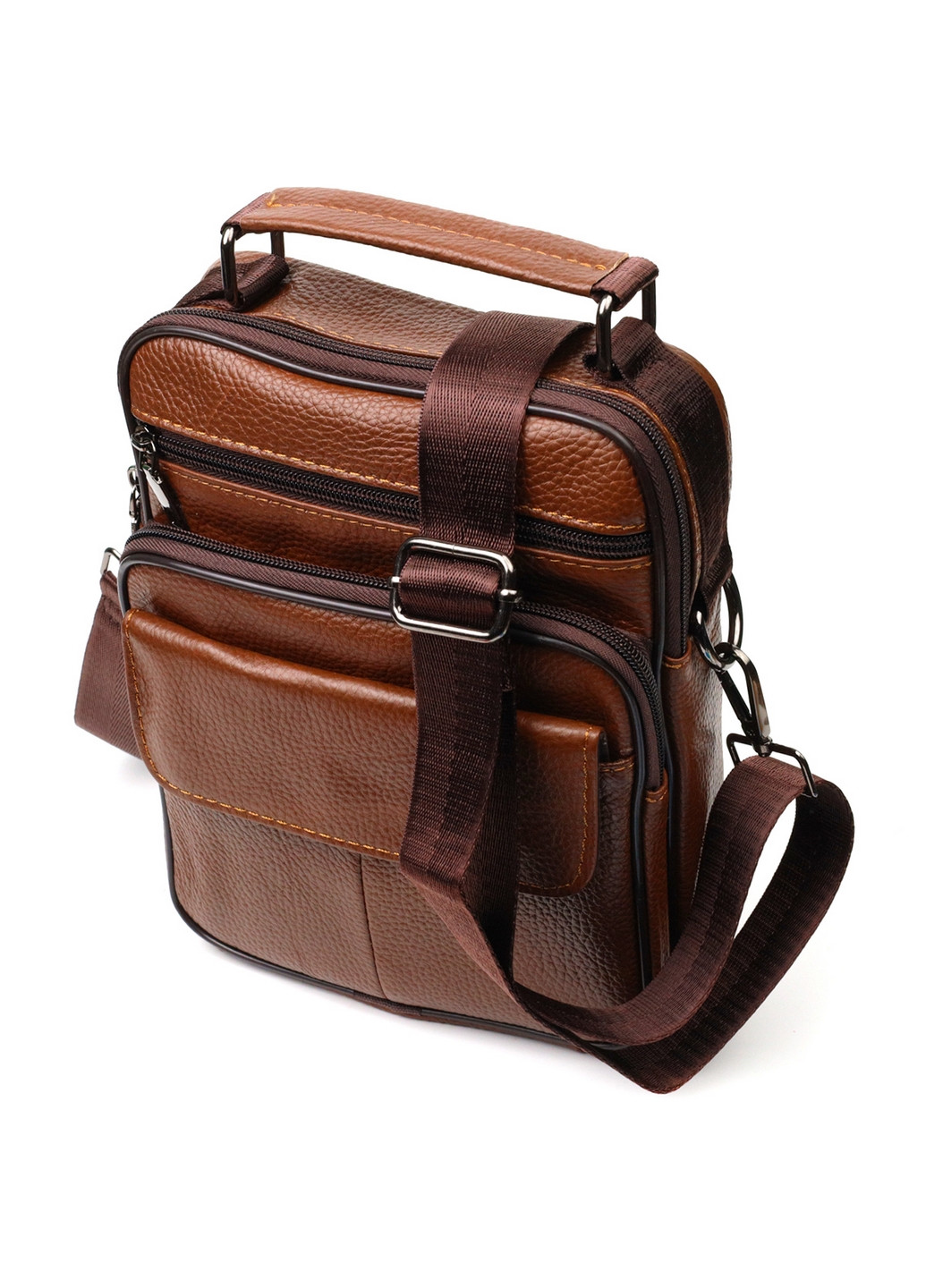 Мужская кожаная сумка 19,5х24х4,5 см Vintage (275071329)