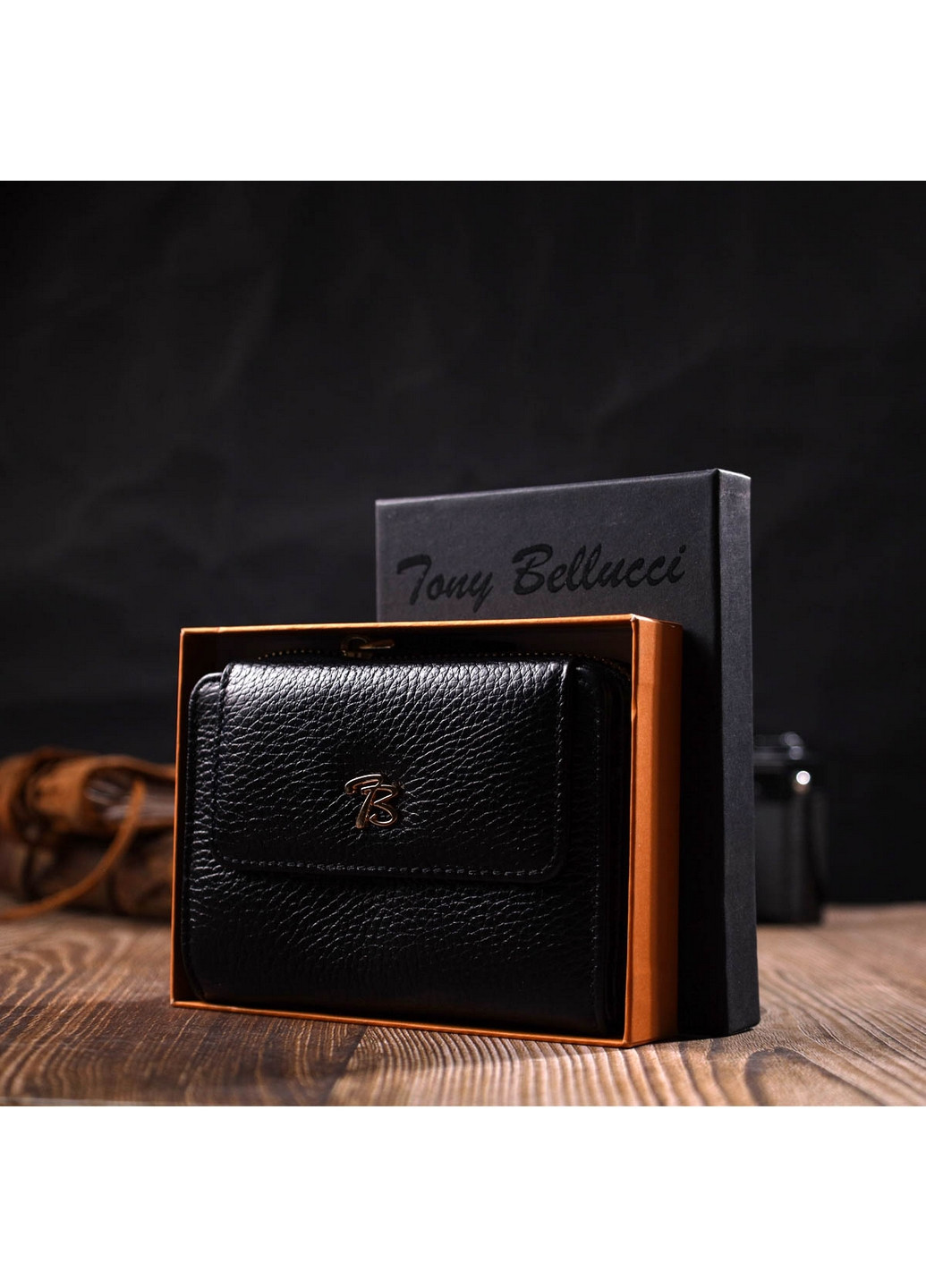 Жіночий шкіряний гаманець 12,5х9х2,5 см Tony Bellucci (275074807)