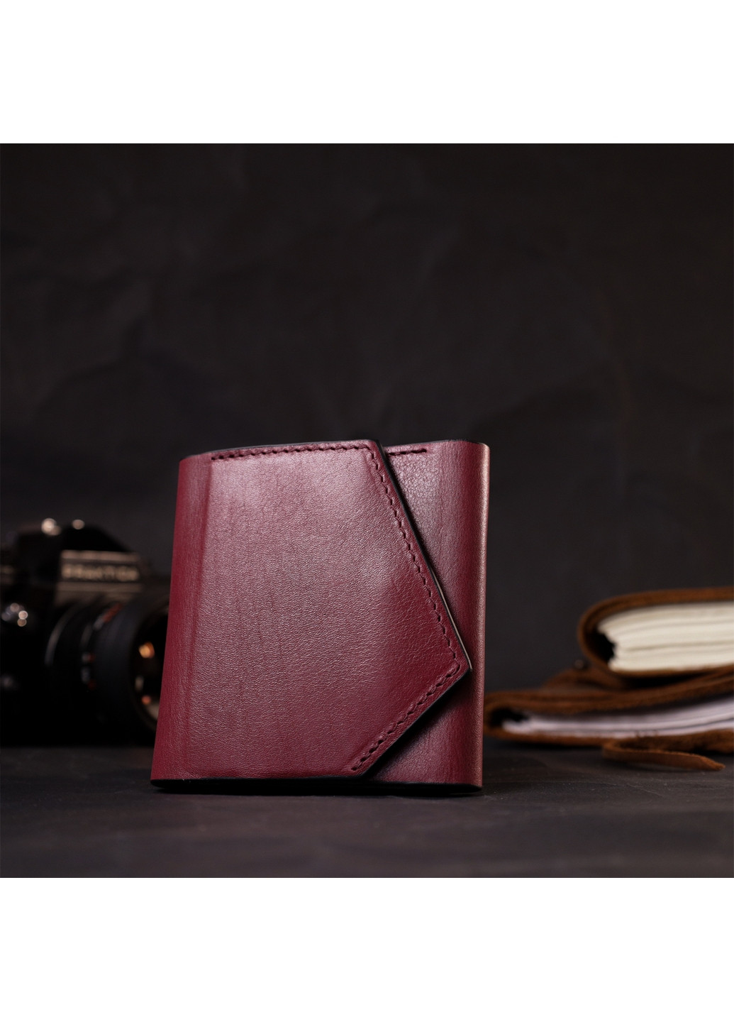 Жіночий шкіряний гаманець 10х9,7х1 см Grande Pelle (275074854)