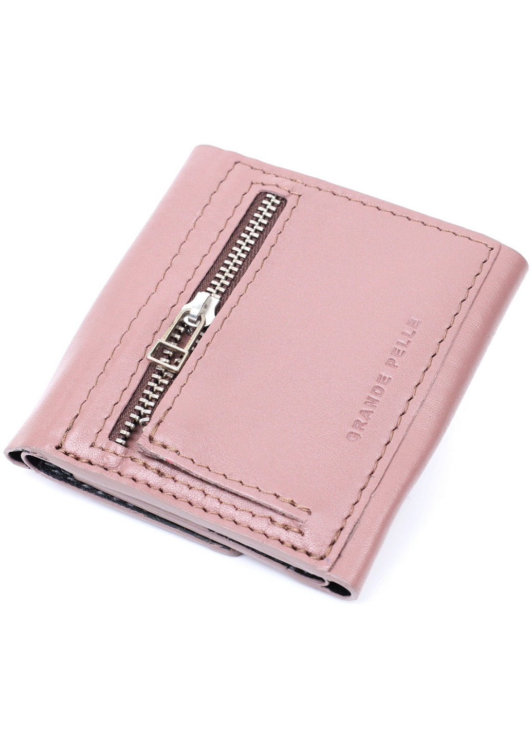 Женский кожаный кошелек 10х9,7х1 см Grande Pelle (275072837)