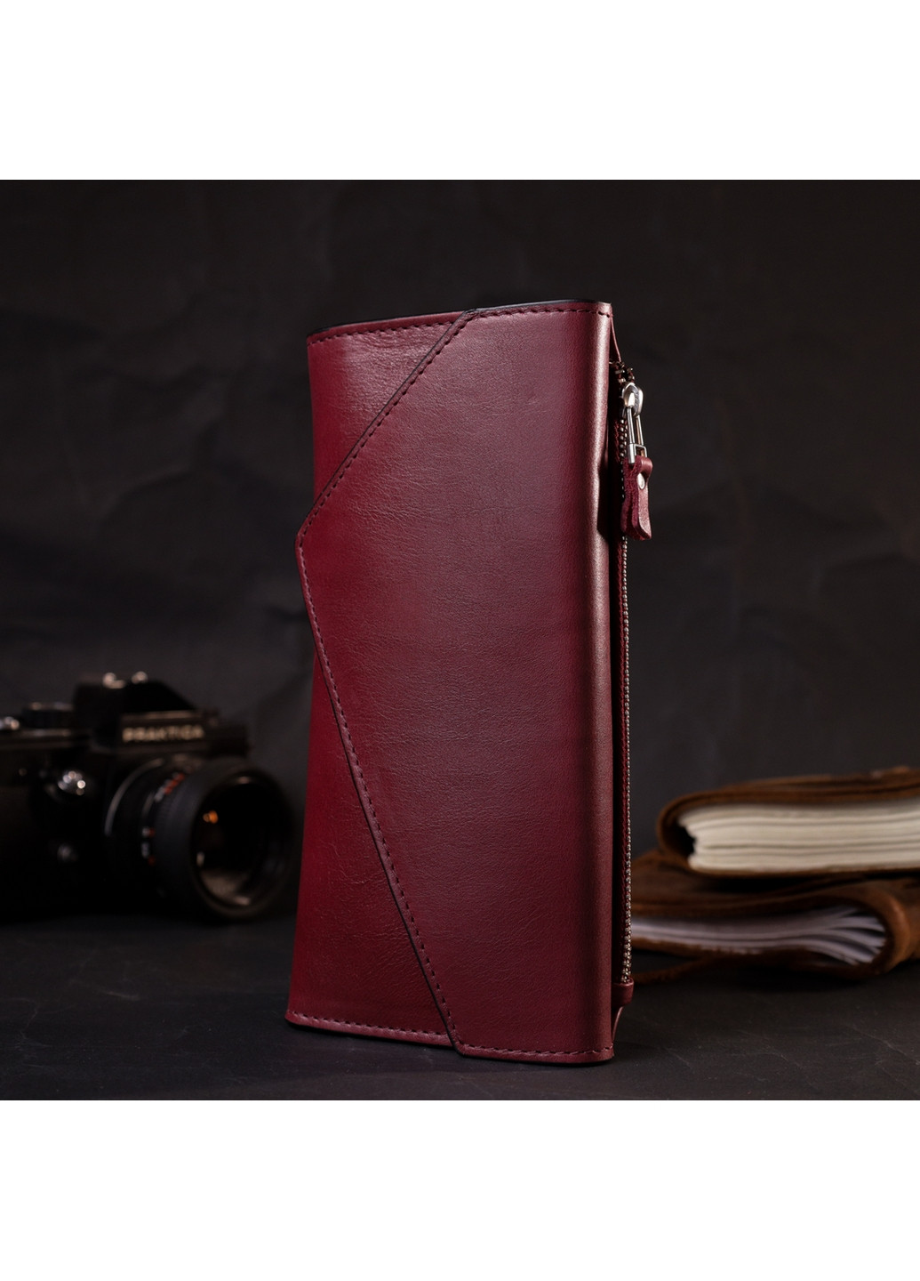 Жіночий шкіряний гаманець 21х10,5х2 см Grande Pelle (275072842)