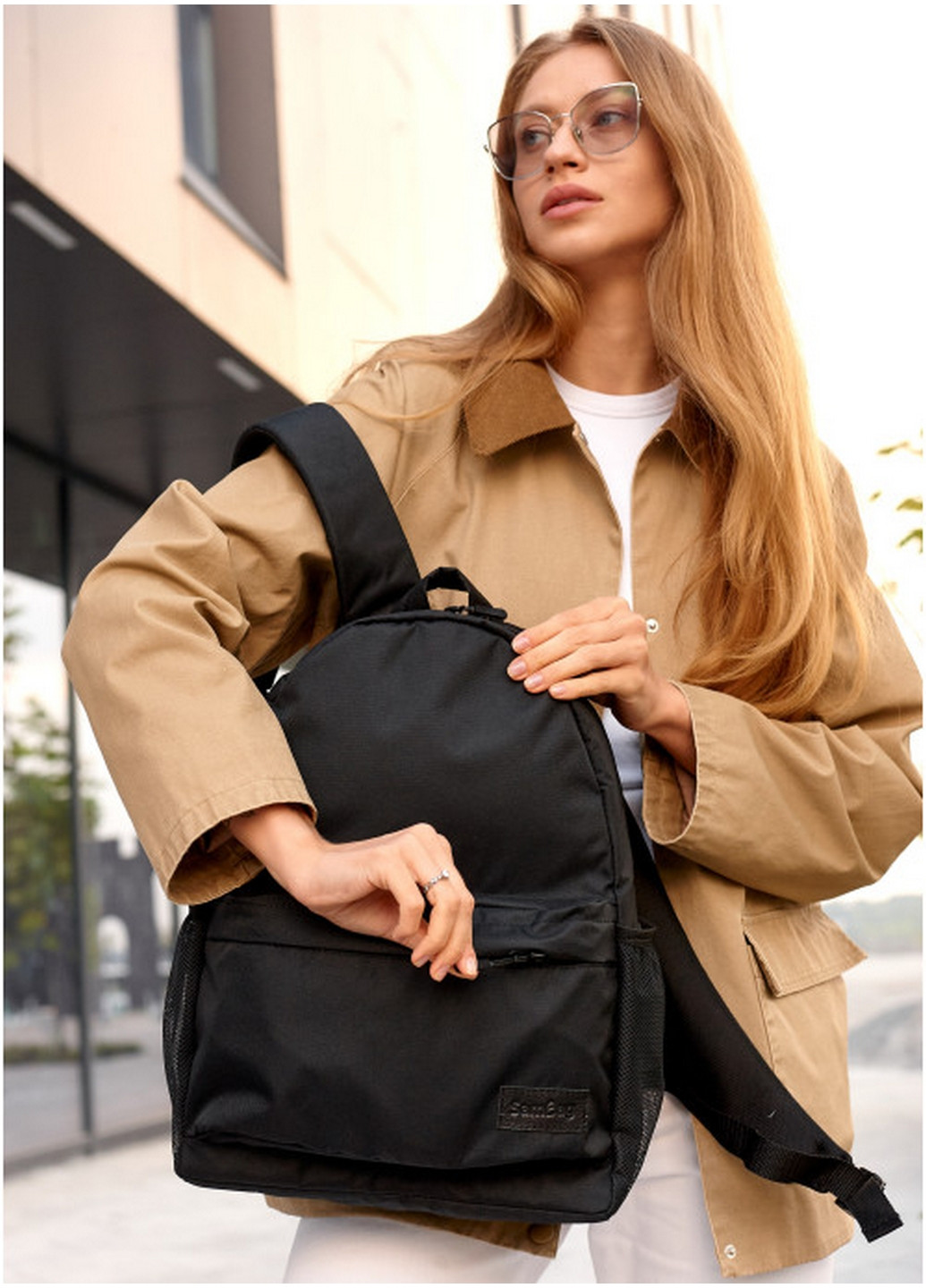 Жіночий рюкзак 40х27х15 см Sambag (275073816)