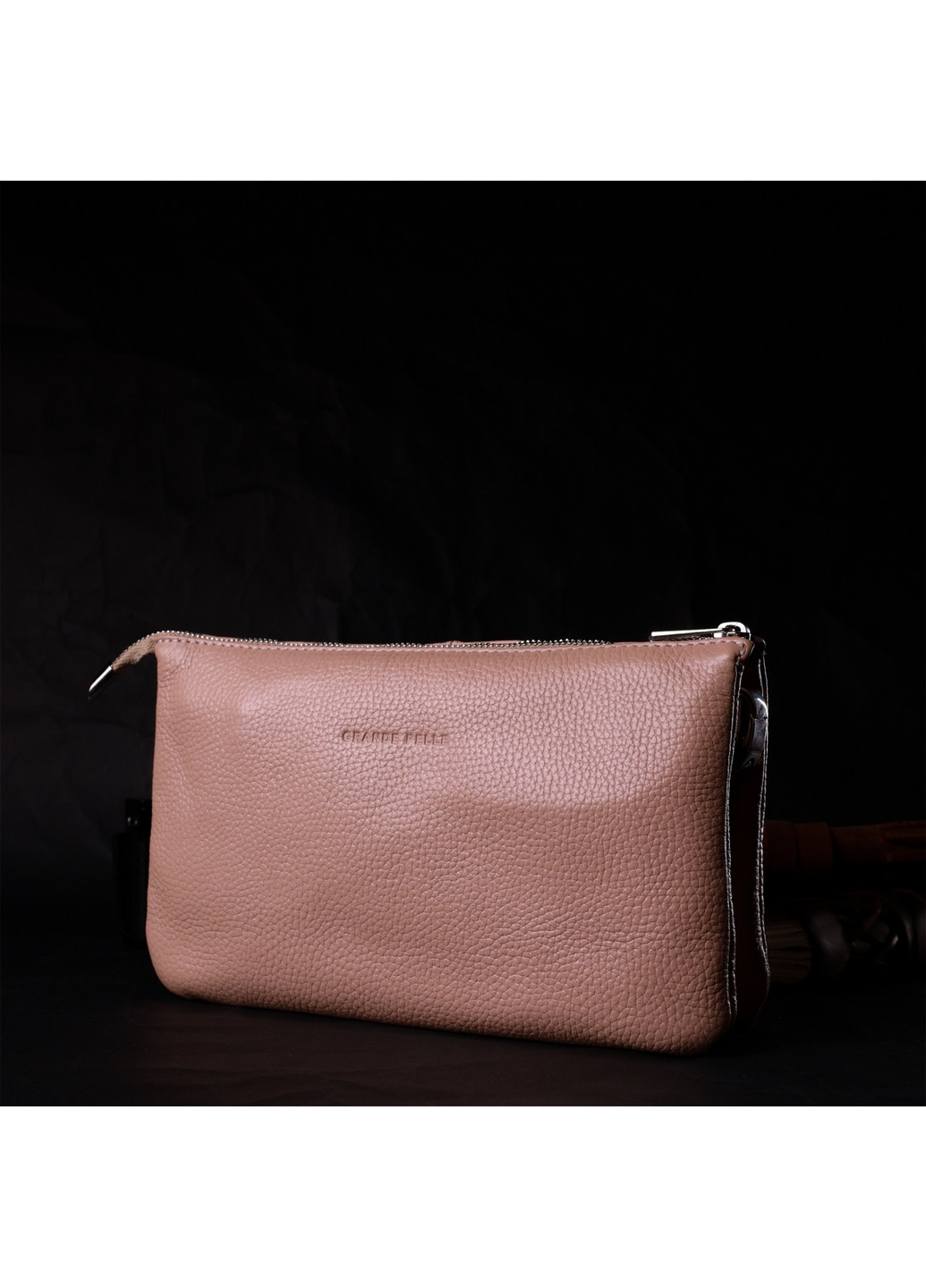 Женская кожаная сумка 26х15,5х3 см Grande Pelle (275072839)