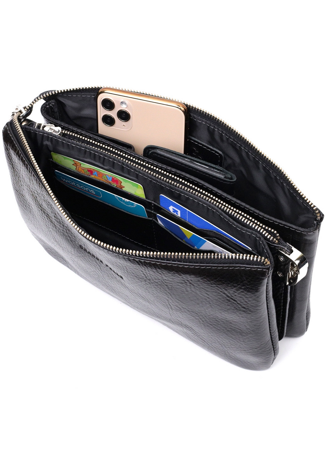 Жіноча шкіряна сумка 26х15,5х3 см Grande Pelle (275073825)