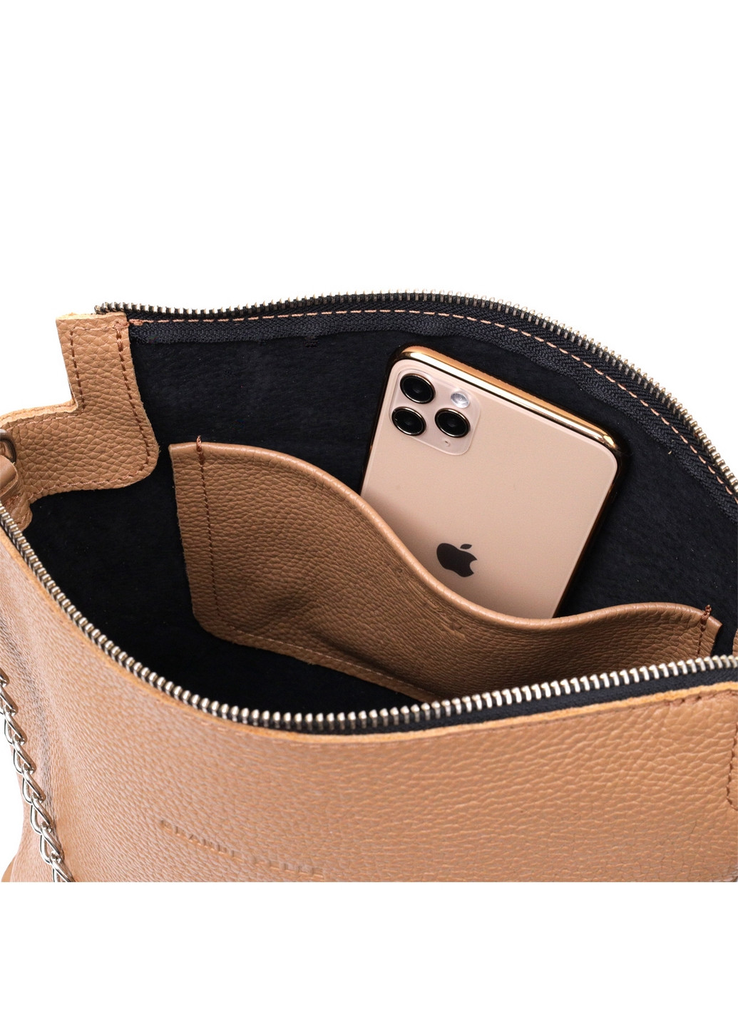 Жіноча шкіряна сумка 26х22х13 см Grande Pelle (275074839)