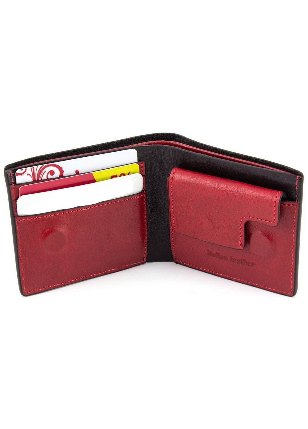 Чоловіче шкіряне портмоне 11х9х2 см Grande Pelle (275074851)