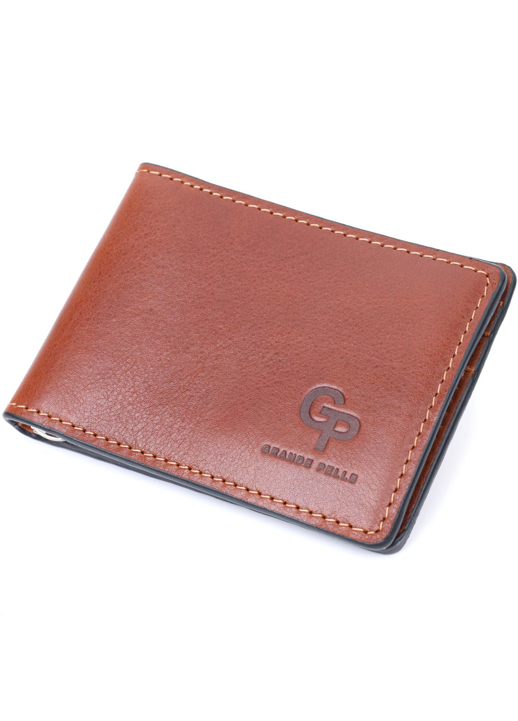 Мужской кожаный кошелек 11,2х8,5х1 см Grande Pelle (275073820)