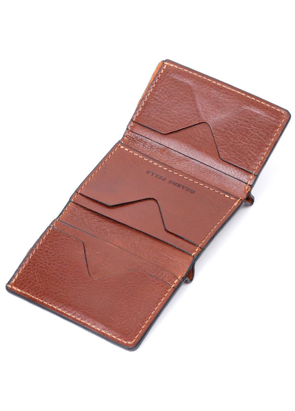 Мужской кожаный кошелек 8х10х1,5 см Grande Pelle (275072845)