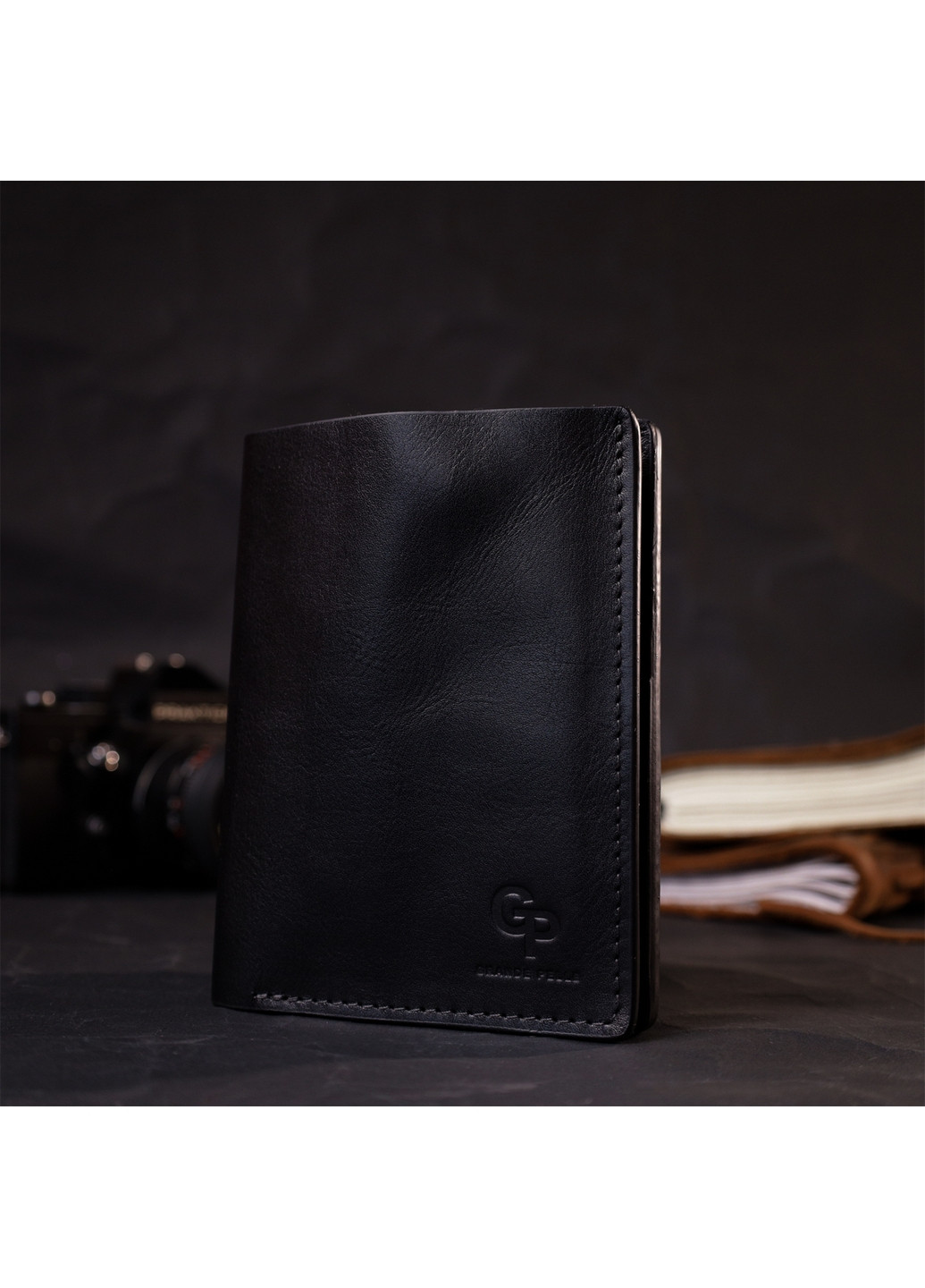 Мужской кожаный кошелек 12х14,5х1 см Grande Pelle (275072822)