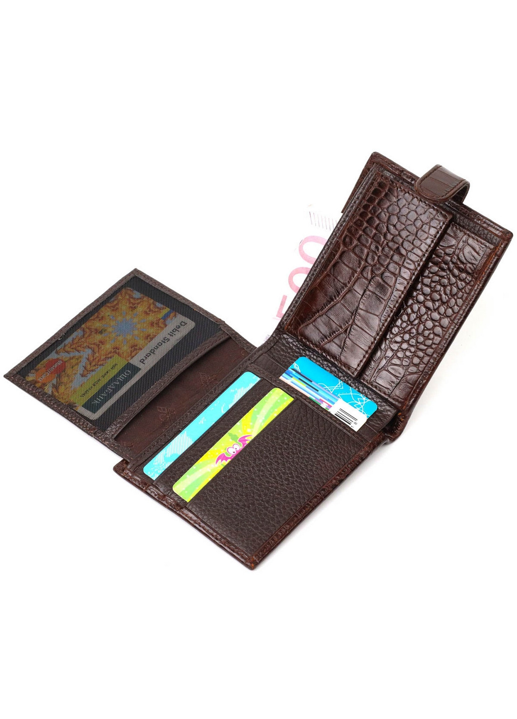 Чоловічий шкіряний гаманець 13х9,5х1,5 см Bond (275074353)