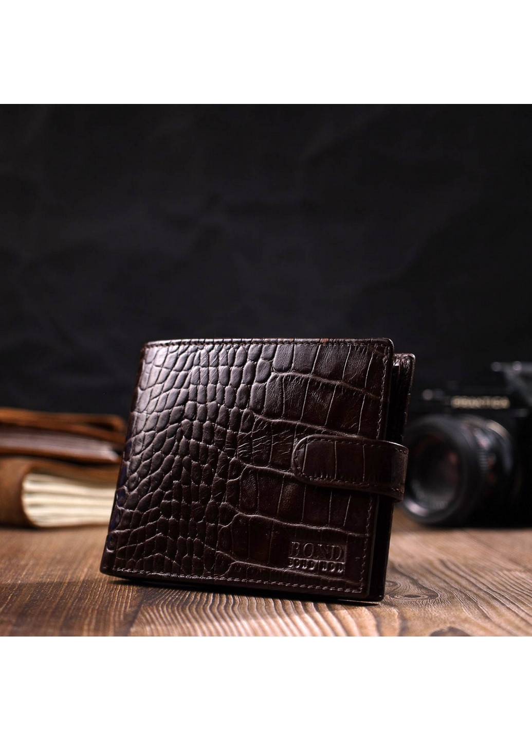 Чоловічий шкіряний гаманець 13х9,5х1,5 см Bond (275074353)