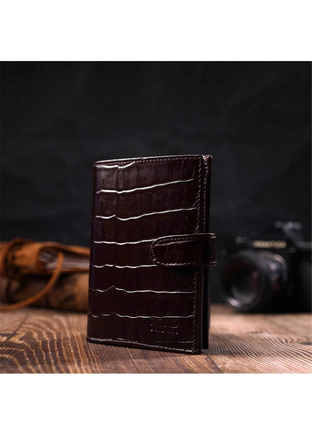 Мужской кожаный кошелек 9,7х12,7х2 см Bond (275072329)