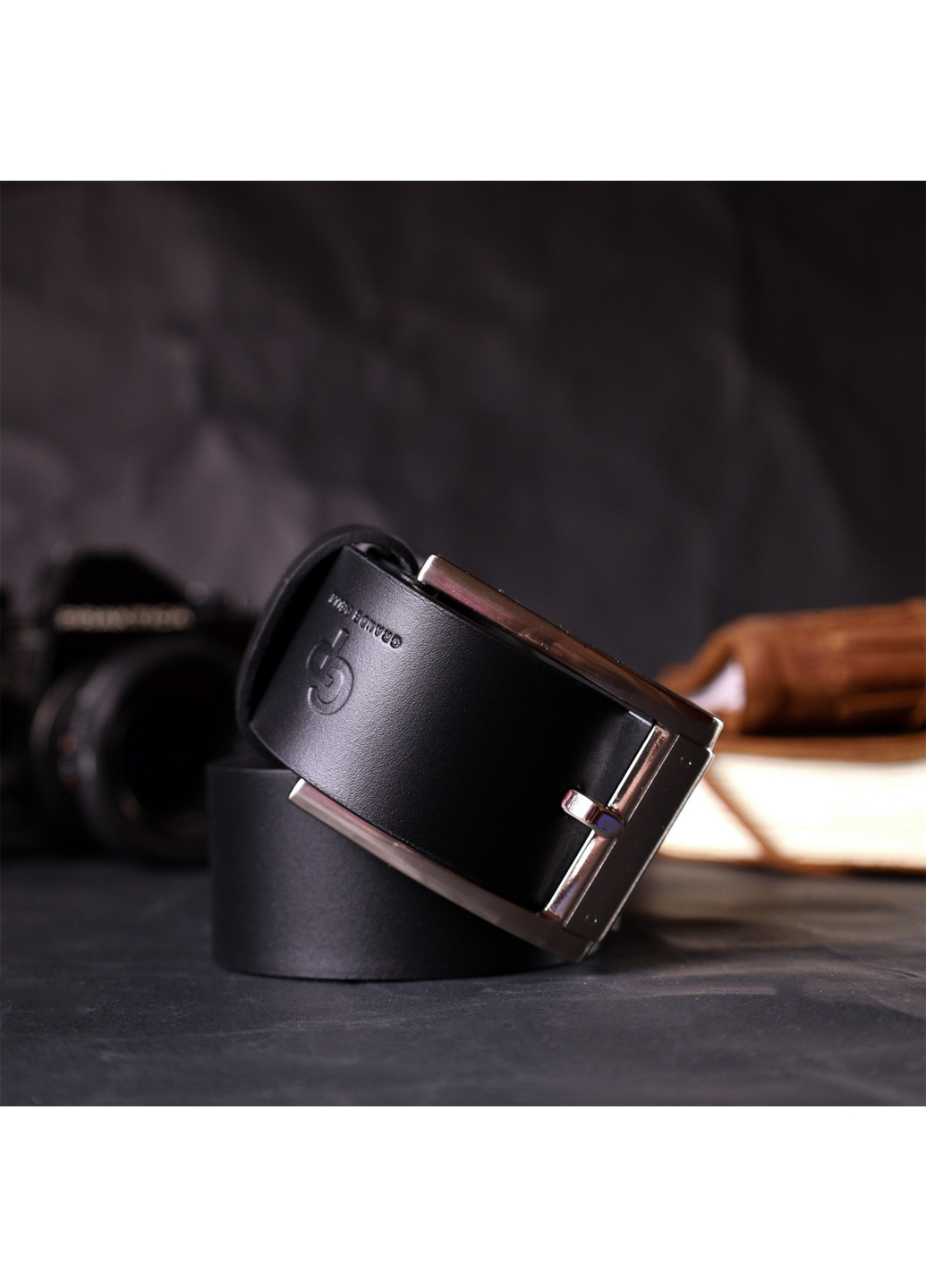 Мужской кожаный ремень 3,8х120 см Grande Pelle (275074860)