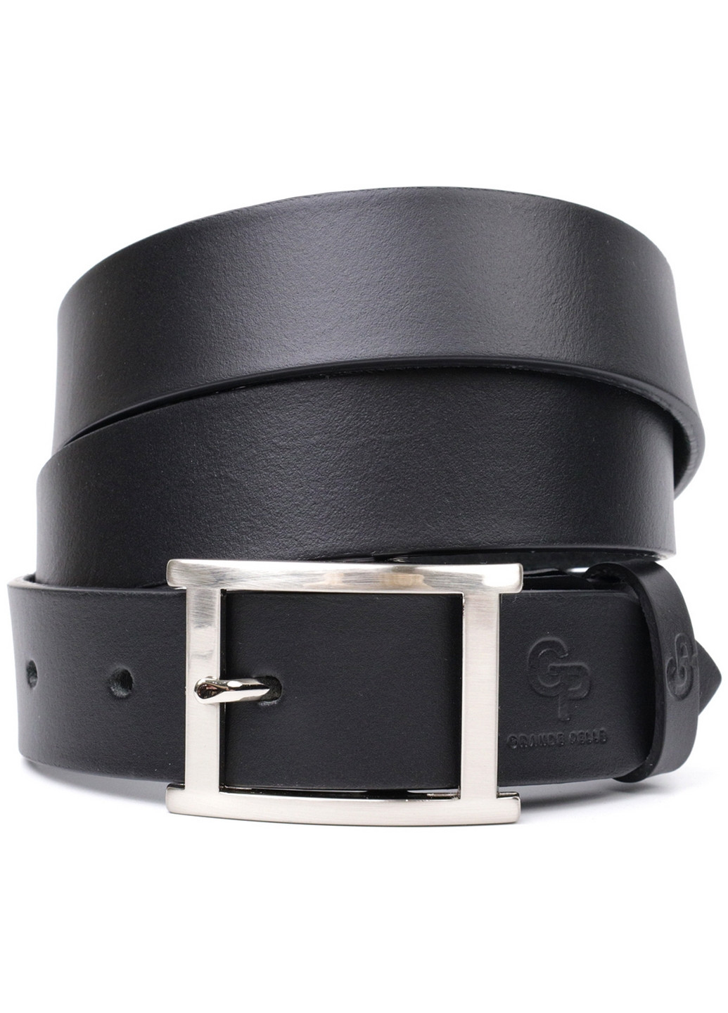 Чоловічий шкіряний ремінь 3,4х120 см Grande Pelle (275074838)