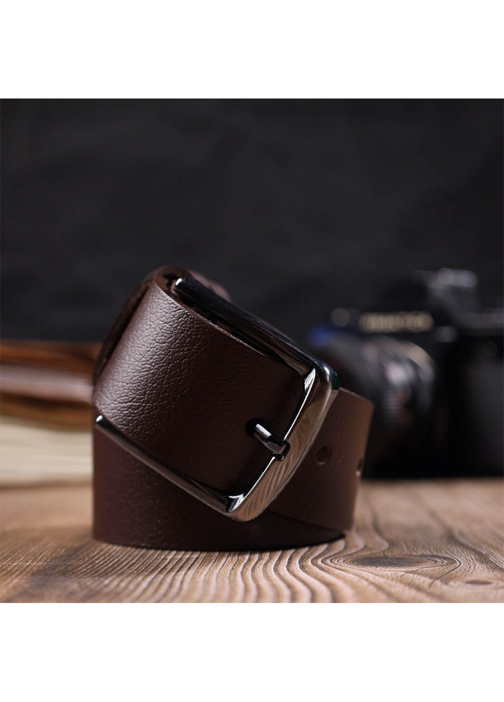 Мужской кожаный ремень 3,7х110 см Bond (275073333)