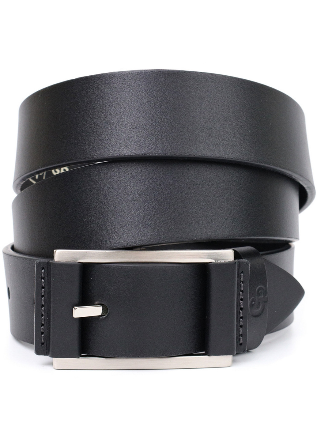 Чоловічий шкіряний ремінь 3,4х120 см Grande Pelle (275074864)