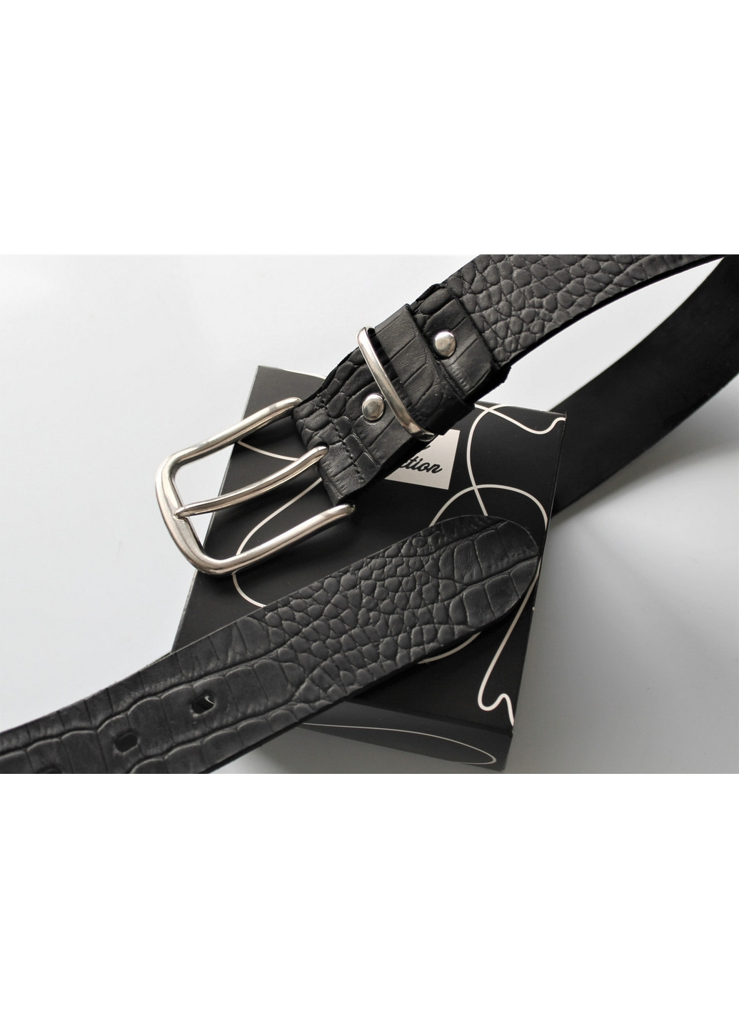 Чоловічий шкіряний ремінь 110-130 см LeathART (275074063)