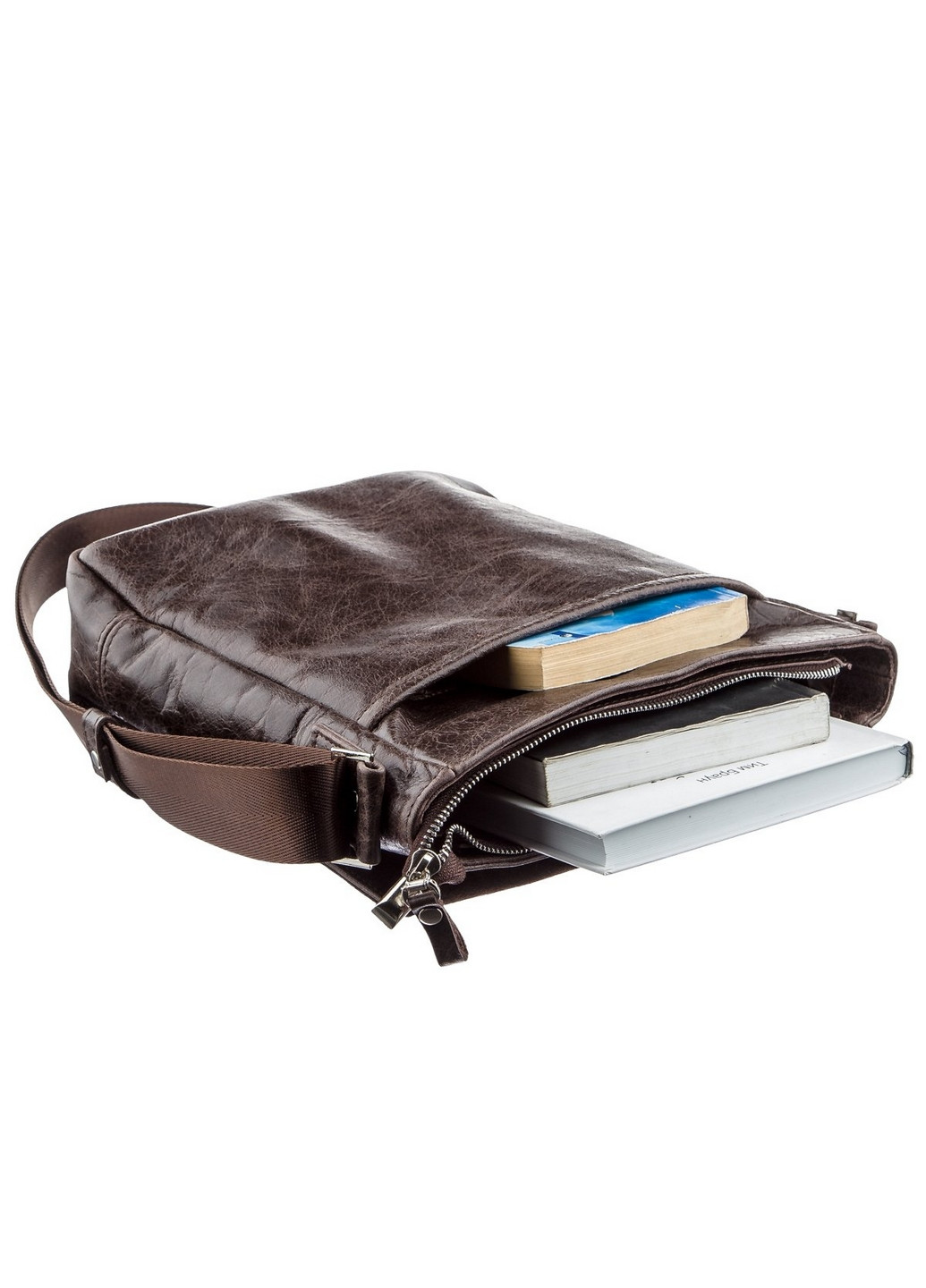 Чоловіча шкіряна сумка 24х25х8 см Shvigel (275072941)