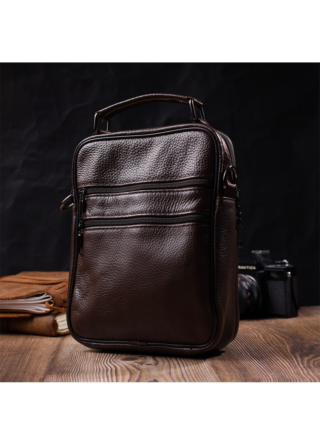 Чоловіча шкіряна сумка 19х25х6,5 см Vintage (275074441)